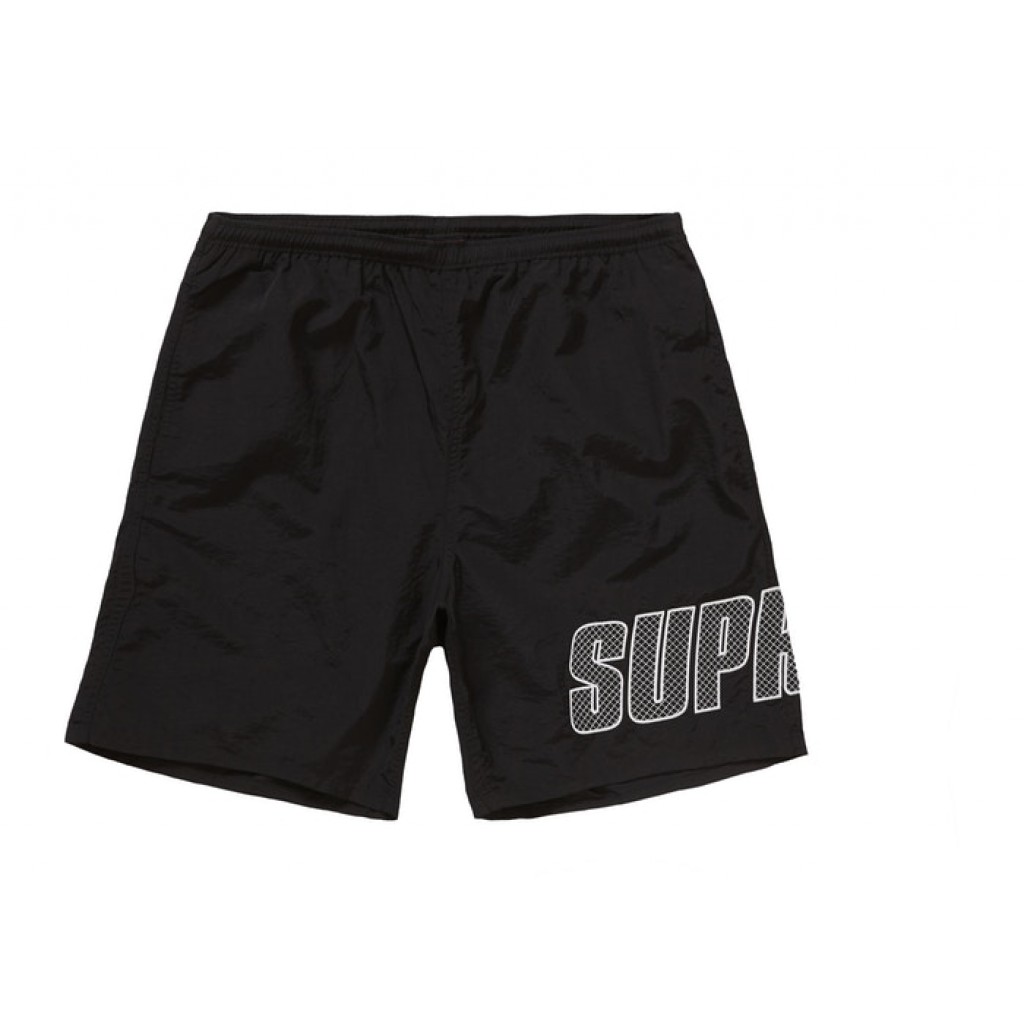 Supreme Logo Appliqué Water Short by Youbetterfly